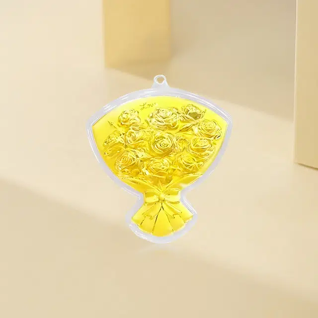 赛菲尔 玫瑰花 轻奢简约小众投资金 足金 一口价 金条 男女同款情侣款
