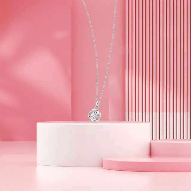 【纯银999】 赛菲尔 莫比乌斯 经典百搭小众设计精致高级感简约轻奢时尚学生日常通勤约会温柔气质可调节锁骨链 足银 项链 女款