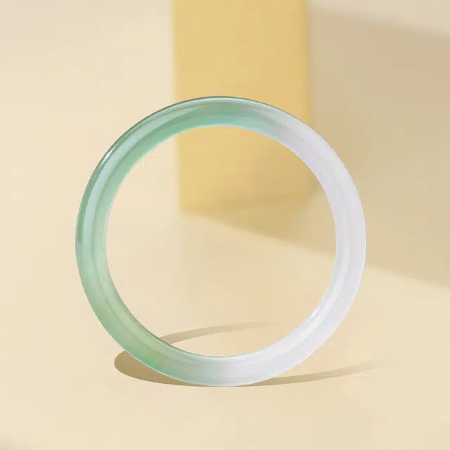 赛菲尔 玛瑙 半山水 细圆条 冰飘玛瑙 轻奢 小众 玛瑙 手镯 女款