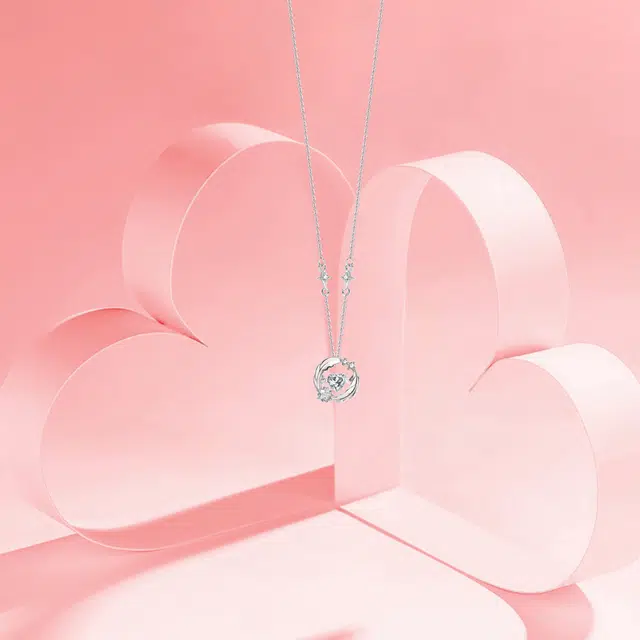 【纯银999】 赛菲尔 羽你相伴 小众设计经典百搭高级感日常精致简约时尚轻奢通勤温柔气质可调节 足银 项链 女款