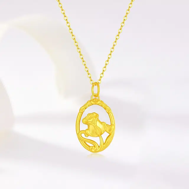 赛菲尔 法式玫瑰 轻奢新中式时尚经典简约梦幻气质锁骨链 精致简约优雅小众高级感设计 日常通勤百搭 足金 一口价 黄金项链 女款