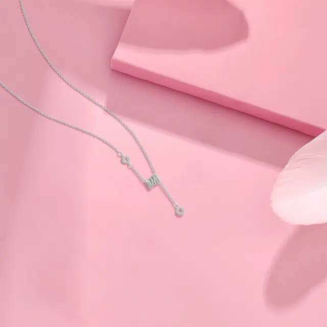 【纯银999】 赛菲尔 小蛮腰 小众设计百搭经典高级感学生日常精致简约轻奢平安约会通勤温柔气质可调节锁骨 足银 项链 女款