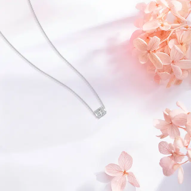 【纯银999】 赛菲尔 小蛮腰 小众设计经典百搭学生日常简约高级感精致轻奢平安约会通勤温柔气质可调节锁骨链 足银 项链 女款
