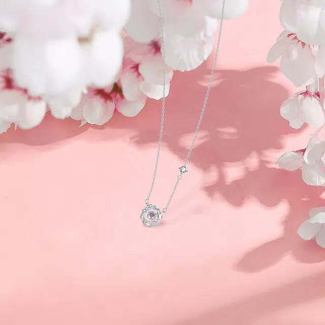 【纯银999】 赛菲尔 跳动的心 小众设计经典百搭日常简约高级感精致轻奢转运约会通勤温柔气质可调节锁骨链 足银 项链 女款