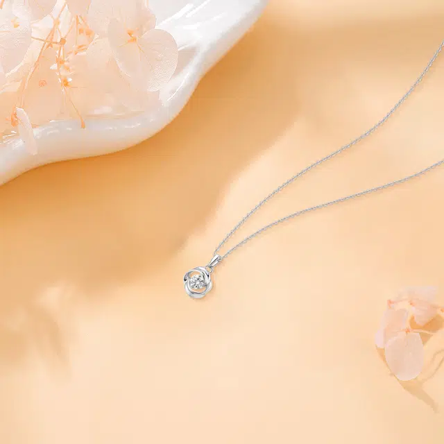 【纯银999】 赛菲尔 莫比乌斯 经典百搭小众设计精致高级感简约轻奢时尚学生日常通勤约会温柔气质可调节锁骨链 足银 项链 女款