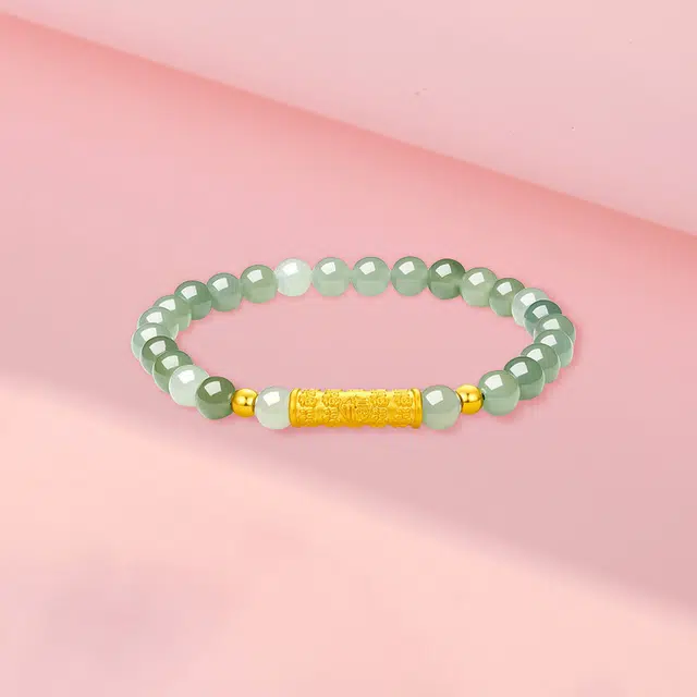 赛菲尔 轻奢精致优雅 小众简约时尚百搭 足金 一口价 黄金手链 女款