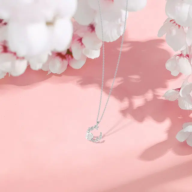 【纯银999】 赛菲尔 星月系列 经典百搭小众设计轻奢高级感精致简约时尚学生日常通勤约会温柔气质可调节锁骨链 足银 项链 女款