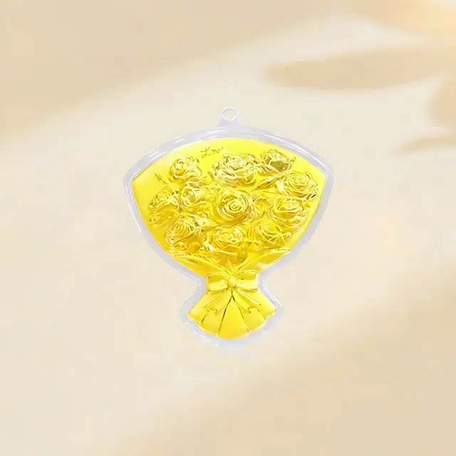 赛菲尔 玫瑰花 轻奢简约小众投资金 足金 一口价 金条 男女同款情侣款