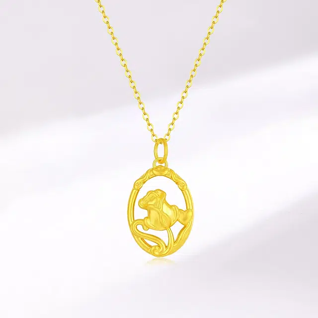 赛菲尔 法式玫瑰 轻奢新中式时尚经典简约梦幻气质锁骨链 精致简约优雅小众高级感设计 日常通勤百搭 足金 一口价 黄金项链 女款