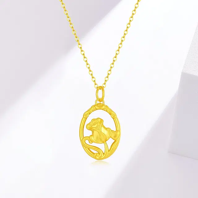 赛菲尔 法式玫瑰 轻奢新中式时尚经典简约梦幻气质锁骨链 精致简约优雅小众高级感设计 日常通勤百搭 足金 一口价 黄金项链 女款