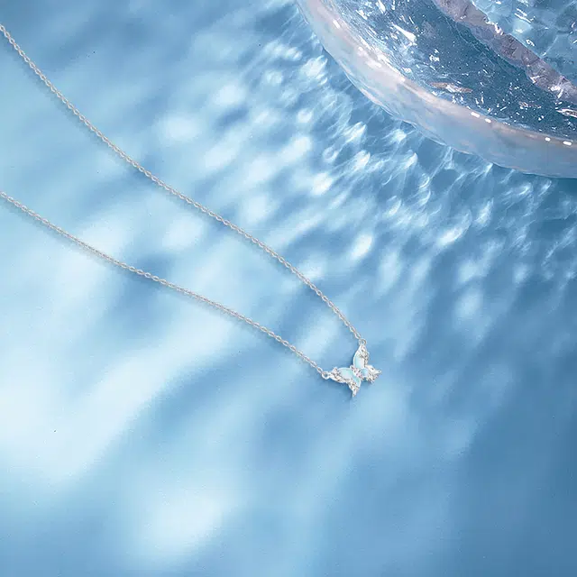 【纯银999 | 星光蝴蝶】 赛菲尔 小众设计经典百搭日常简约高级感精致轻奢通勤极简约会温柔气质可调节锁骨链#好运 足银 项链 女款