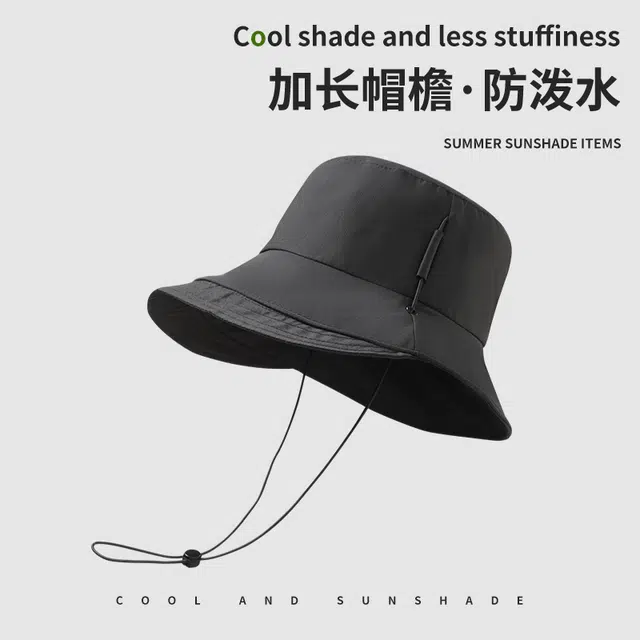 南极人 加大帽檐防晒遮阳帽夏季防紫外线户外登山出游钓鱼露营骑行太阳帽防泼水休闲百搭显脸小 轻薄款 渔夫帽 男女同款情侣款
