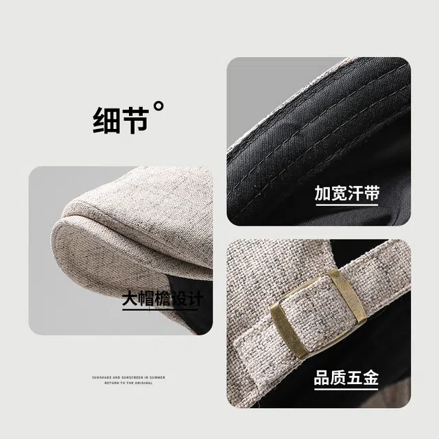 南极人 复古前进帽子显脸小适合方圆脸日系文艺反戴鸭舌帽休闲百搭报童画家帽 四季款 贝雷帽 男女同款情侣款