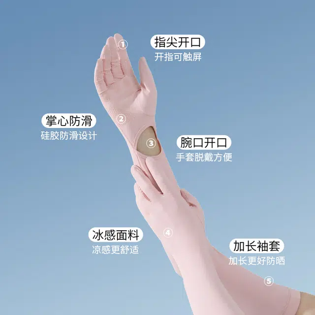 南极人 遮全脸防紫外线脸基尼口罩透气遮脖子护颈遮阳面纱冰丝袖套手套一体冰袖加长护手臂套袖户外骑行开车冰凉 锦纶 防晒面罩 女款