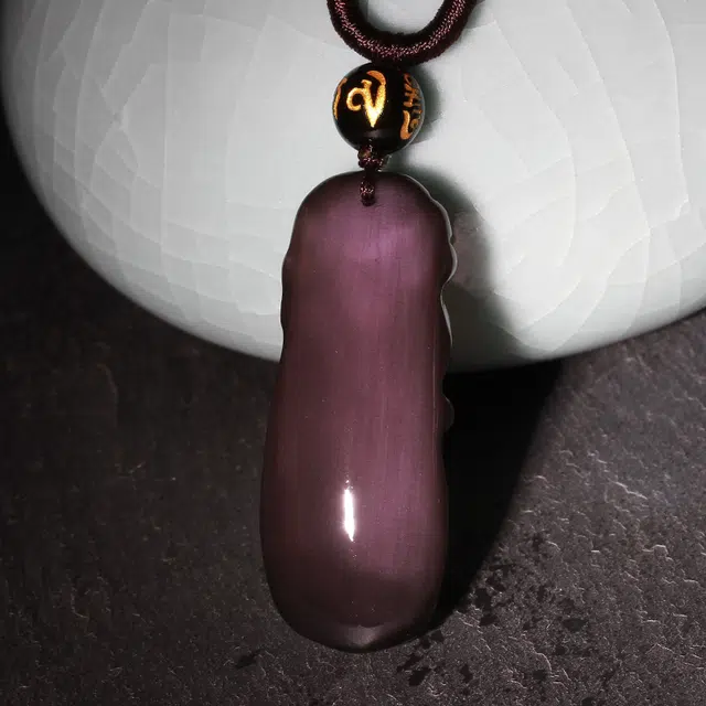 灵气 貔貅 黑曜石 玉石吊坠 男女同款情侣款