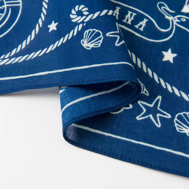 滚烫时光 蓝洋航海 棉 头巾 男女同款情侣款