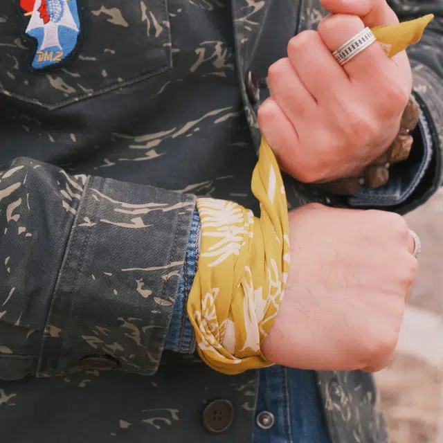 滚烫时光 森林繁花 棉 头巾 男女同款情侣款