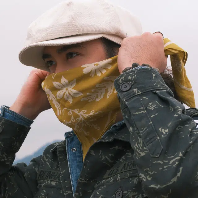 滚烫时光 森林繁花 棉 头巾 男女同款情侣款