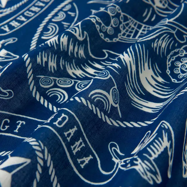 滚烫时光 蓝洋航海 棉 头巾 男女同款情侣款