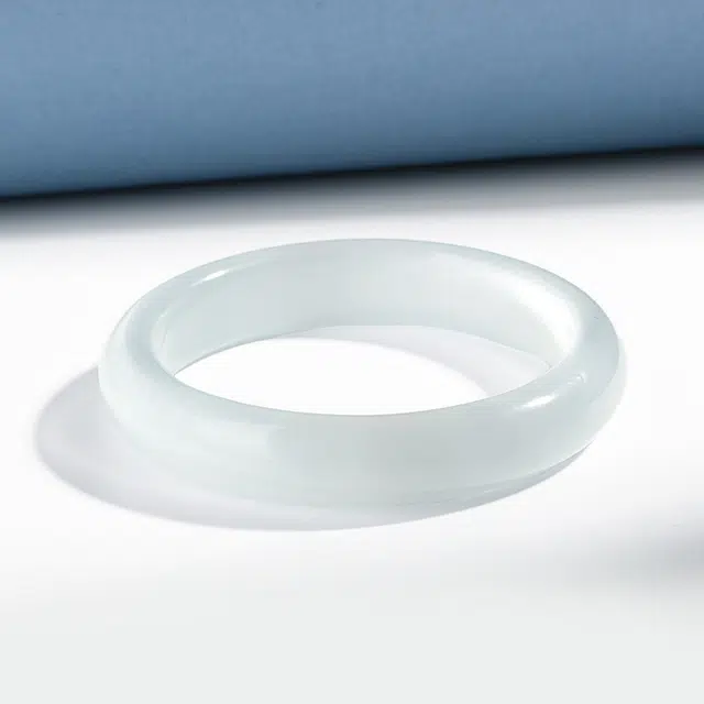 周百福 新中式国潮复古 汉服圆条美人镯 一步一响古风精致素雅气质 白月光叮当镯子 猫眼石 手镯 男女同款情侣款