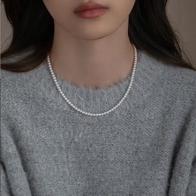 贝诗珠宝 经典妈妈链套装气质珠光宝气母亲三件套精致礼品 淡水珍珠 项链 女款 首饰礼盒可选