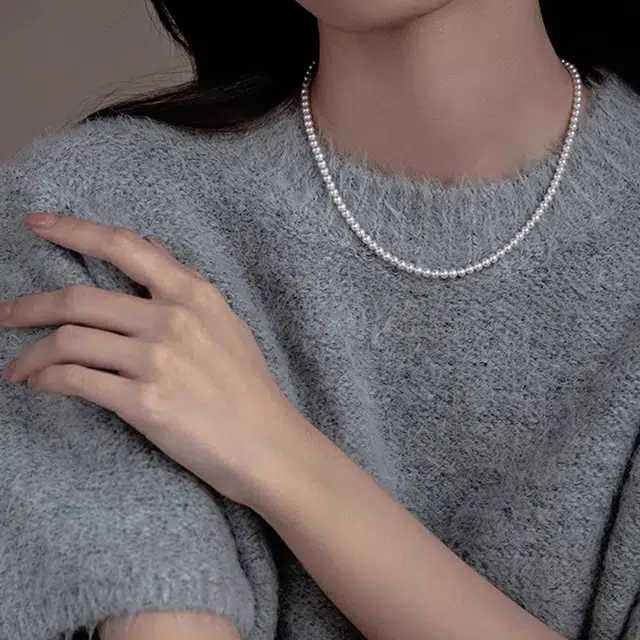 贝诗珠宝 经典妈妈链套装气质珠光宝气母亲三件套精致礼品 淡水珍珠 项链 女款 首饰礼盒可选