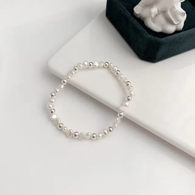 贝诗珠宝 甜美中古精致气质日常穿搭百搭高级感中古巴洛克珍珠手链 淡水珍珠 手链 女款
