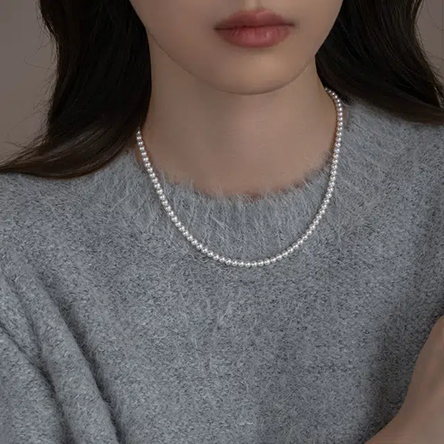 贝诗珠宝 经典妈妈链套装气质珠光宝气母亲三件套精致礼品 淡水珍珠 项链 女款 首饰礼盒可选