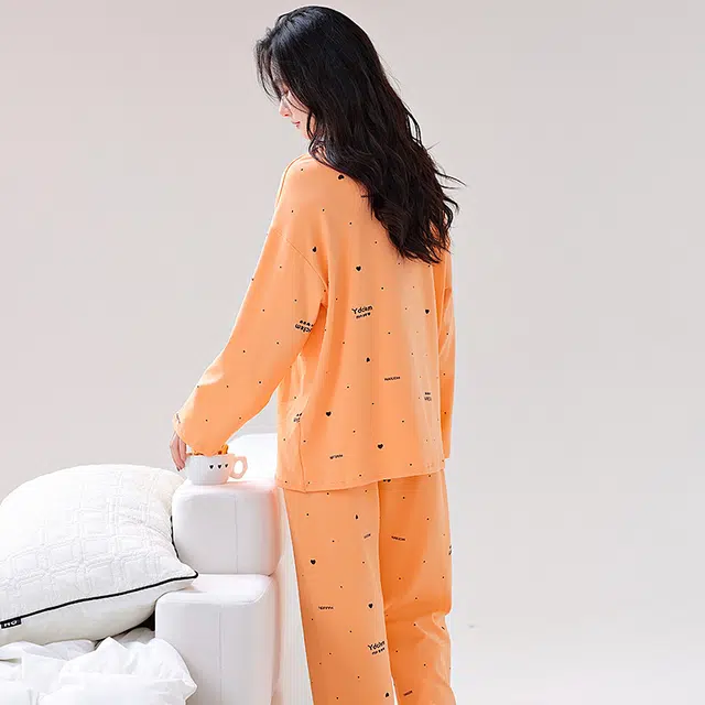歌倩雅 带胸垫家居服加大码睡衣礼盒 女款 图色