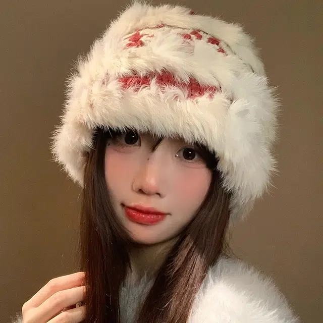 钓鱼熊 氛围感必备保暖可爱百搭显脸小针织 聚酯纤维 绒线帽 男女同款情侣款