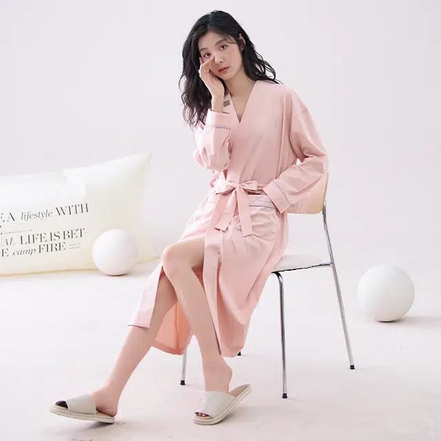 芬腾可安 单件纯棉舒适细腻柔软居家服睡袍 女款