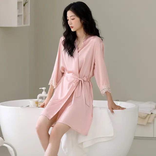 芬腾可安 柔软细腻亲肤透气顺滑凉爽家居服睡袍 女款