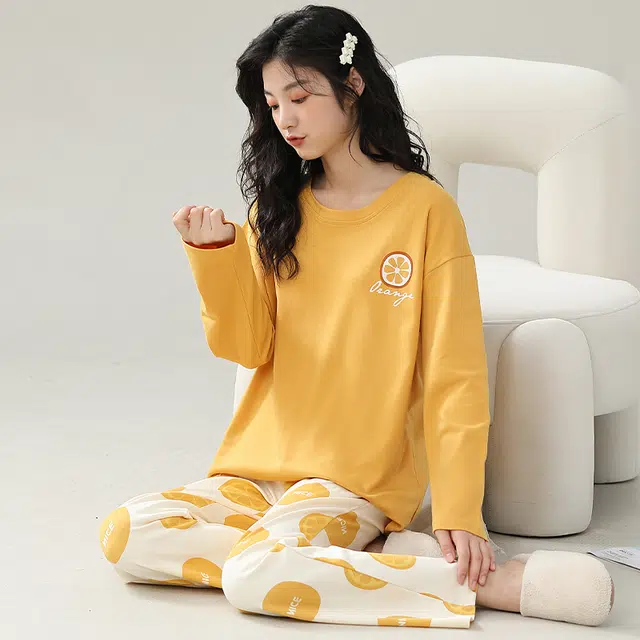 芬腾可安 宿舍外出都可穿的舒适设计感时尚经典家居服睡衣套装 女款