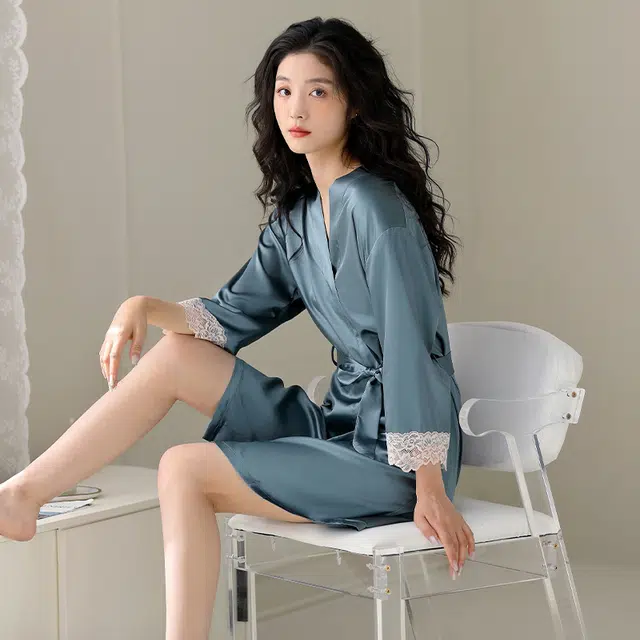 芬腾可安 柔软细腻亲肤透气顺滑凉爽家居服睡袍 女款