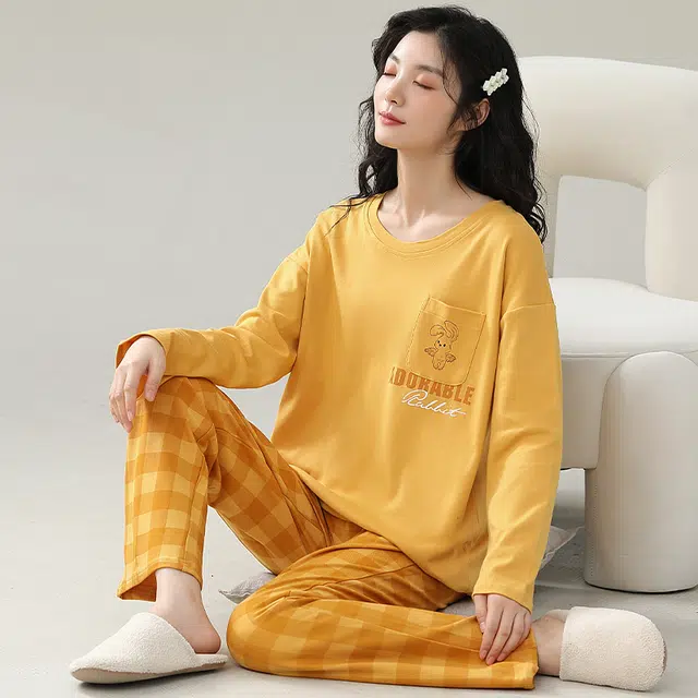 芬腾可安 宿舍外出都可穿的时尚舒适经典设计感家居服可穿睡衣套装 女款