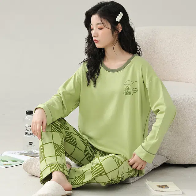 芬腾可安 宿舍外出都可穿的时尚设计感经典舒适家居服睡衣套装 女款