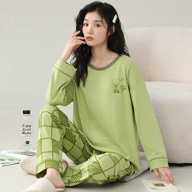 芬腾可安 宿舍外出都可穿的时尚设计感经典舒适家居服睡衣套装 女款