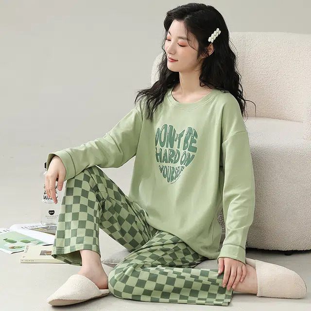 芬腾可安 宿舍外出都可穿的时尚设计感舒适经典家居服可穿睡衣套装 女款
