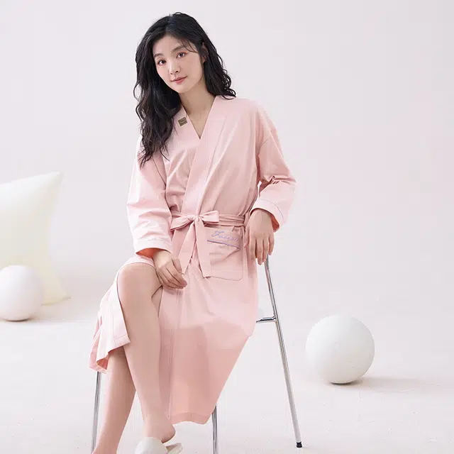芬腾可安 单件纯棉舒适细腻柔软居家服睡袍 女款