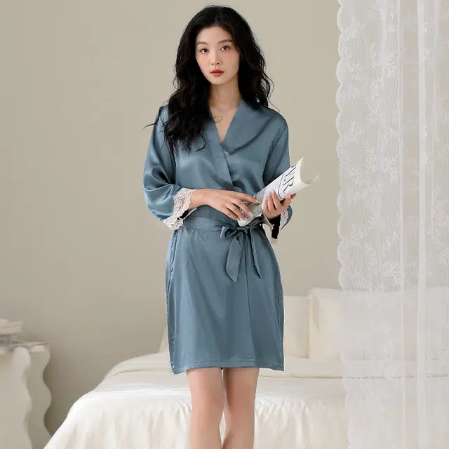 芬腾可安 柔软细腻亲肤透气顺滑凉爽家居服睡袍 女款