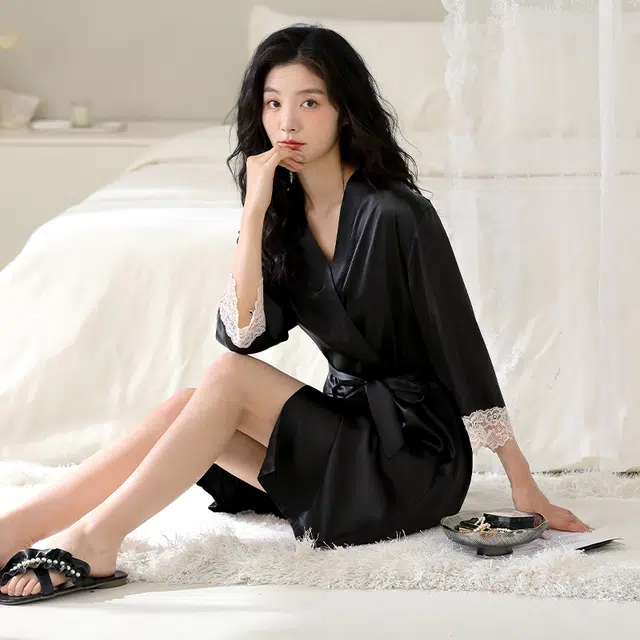 芬腾可安 柔软细腻亲肤透气顺滑凉爽家居服睡袍 女款