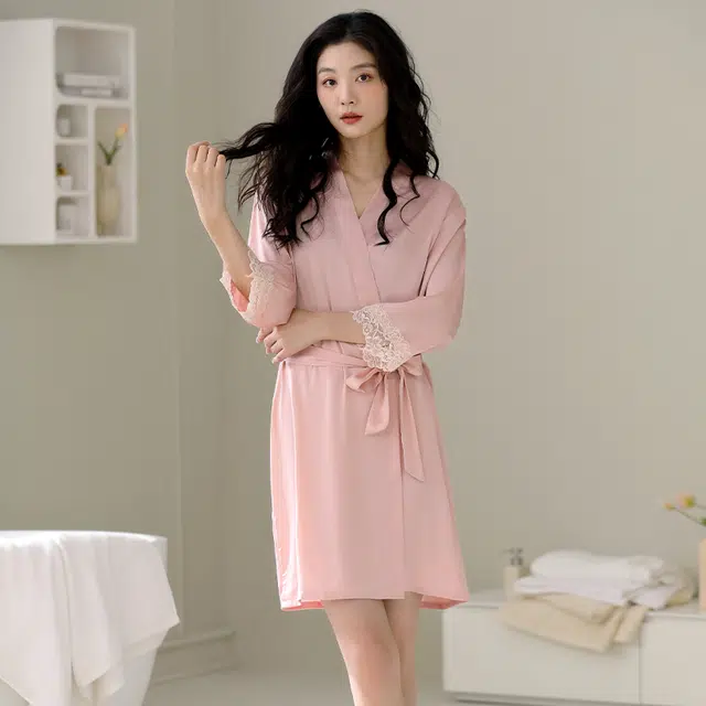 芬腾可安 柔软细腻亲肤透气顺滑凉爽家居服睡袍 女款