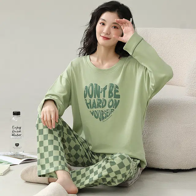芬腾可安 宿舍外出都可穿的时尚设计感舒适经典家居服可穿睡衣套装 女款