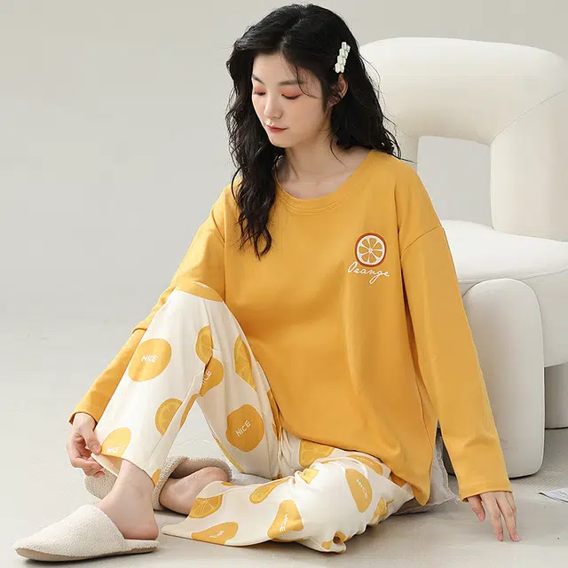 芬腾可安 宿舍外出都可穿的舒适设计感时尚经典家居服睡衣套装 女款