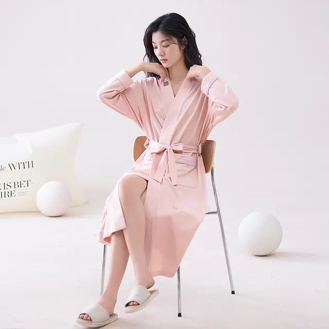 芬腾可安 单件纯棉舒适细腻柔软居家服睡袍 女款