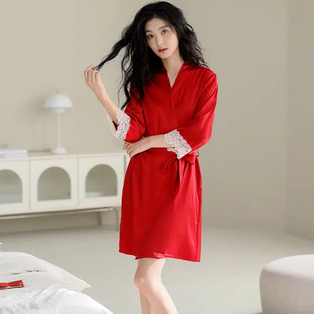 芬腾可安 柔软细腻亲肤透气顺滑凉爽家居服睡袍 女款