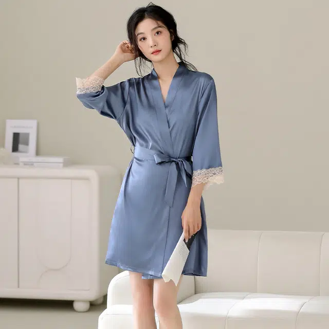 芬腾可安 柔软细腻亲肤透气顺滑凉爽家居服睡袍 女款
