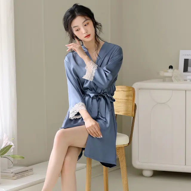 芬腾可安 柔软细腻亲肤透气顺滑凉爽家居服睡袍 女款