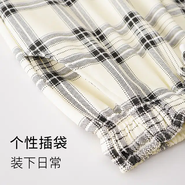 芬腾可安 经典亲肤春秋季舒适百搭直筒休闲单条柔软家居长裤睡裤 女款