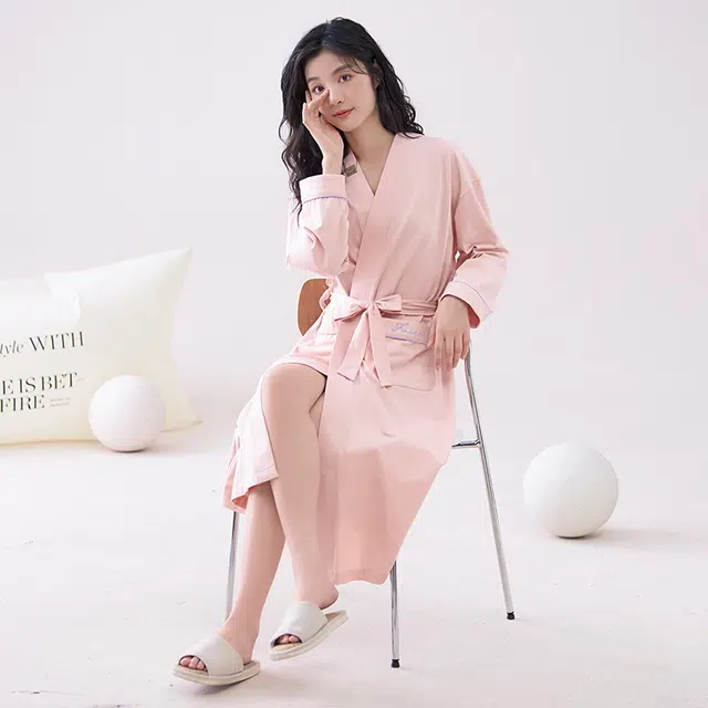 芬腾可安 单件纯棉舒适细腻柔软居家服睡袍 女款